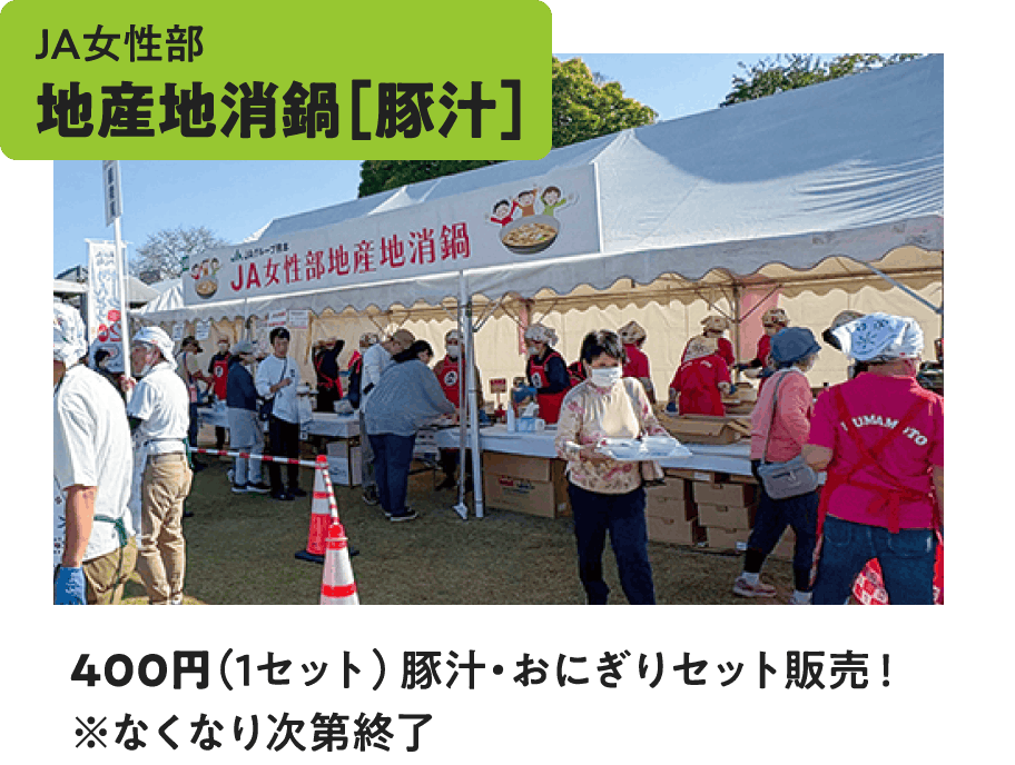 JA女性部 地産地消鍋 豚汁